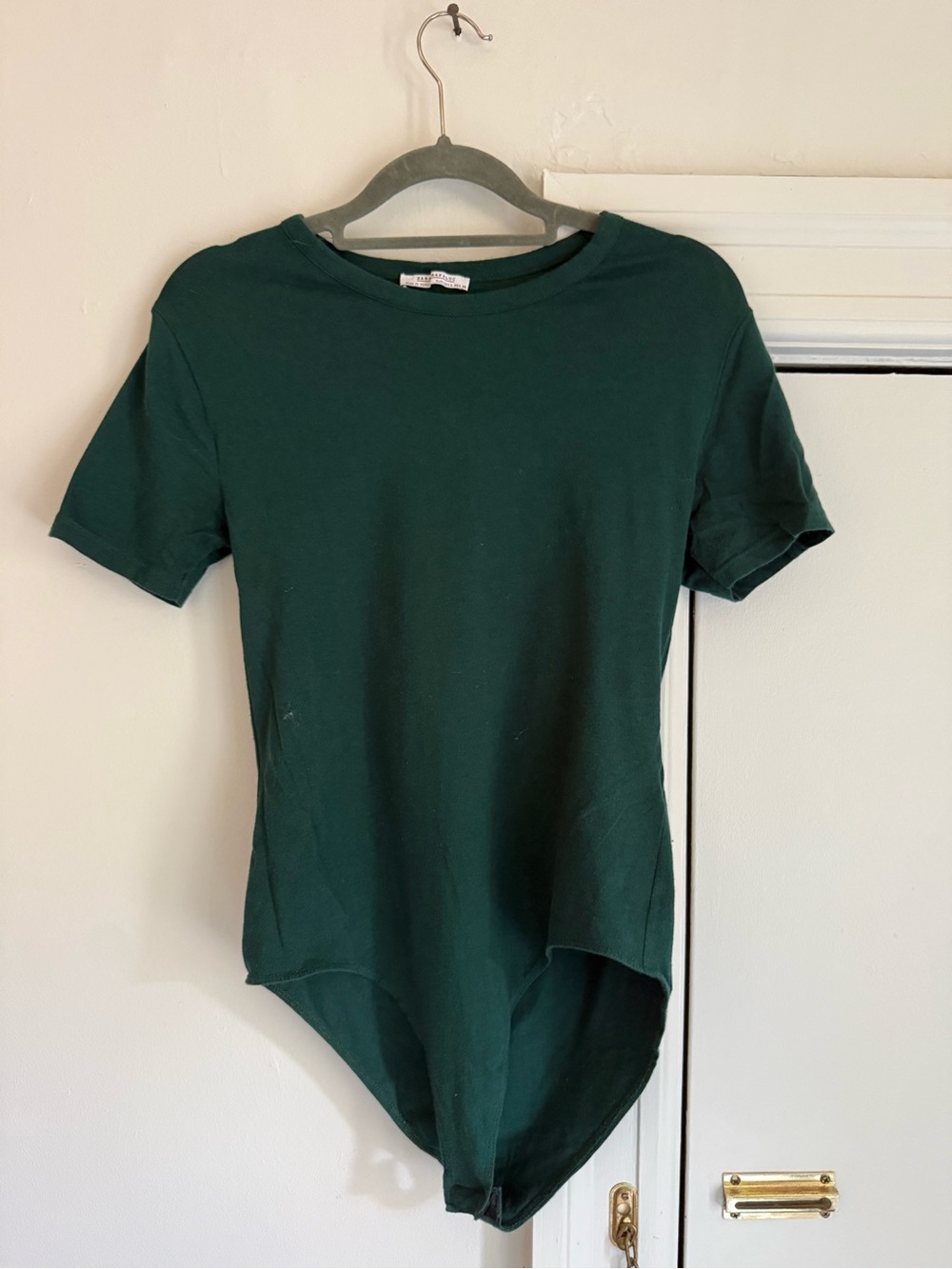 Zara Forest Green Short Sleeve Bodysuit